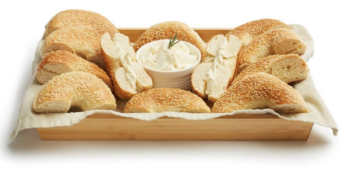 Plateau de bagels et fromage à la crème (6 à 8 personnes )