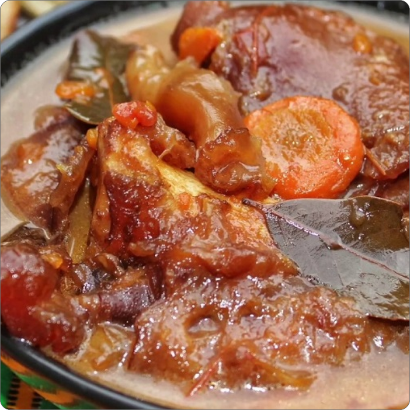 Bouillon de pattes de bœuf (Plat Africain) – pour 1 ou 2 personnes